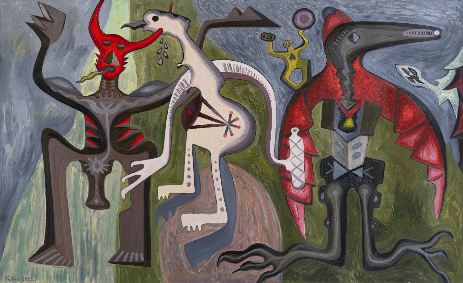 Liberation Tadas Gutauskas Original painting for sale