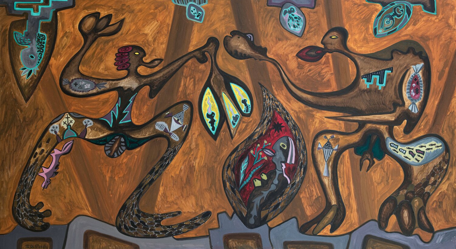Here and Beyond Tadas Gutauskas Original painting for sale