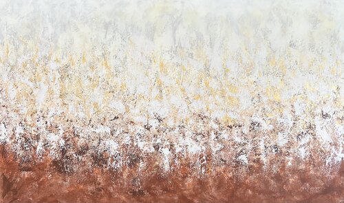 Ochre Radiance by Aneta Tamuliene, Painting for Sale on Select