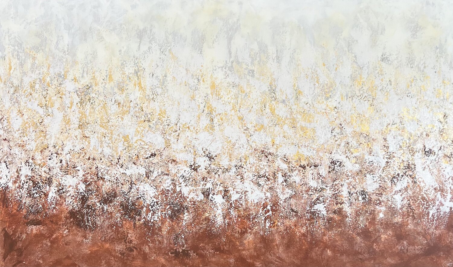 Ochre Radiance Aneta Tamuliene Original painting for sale