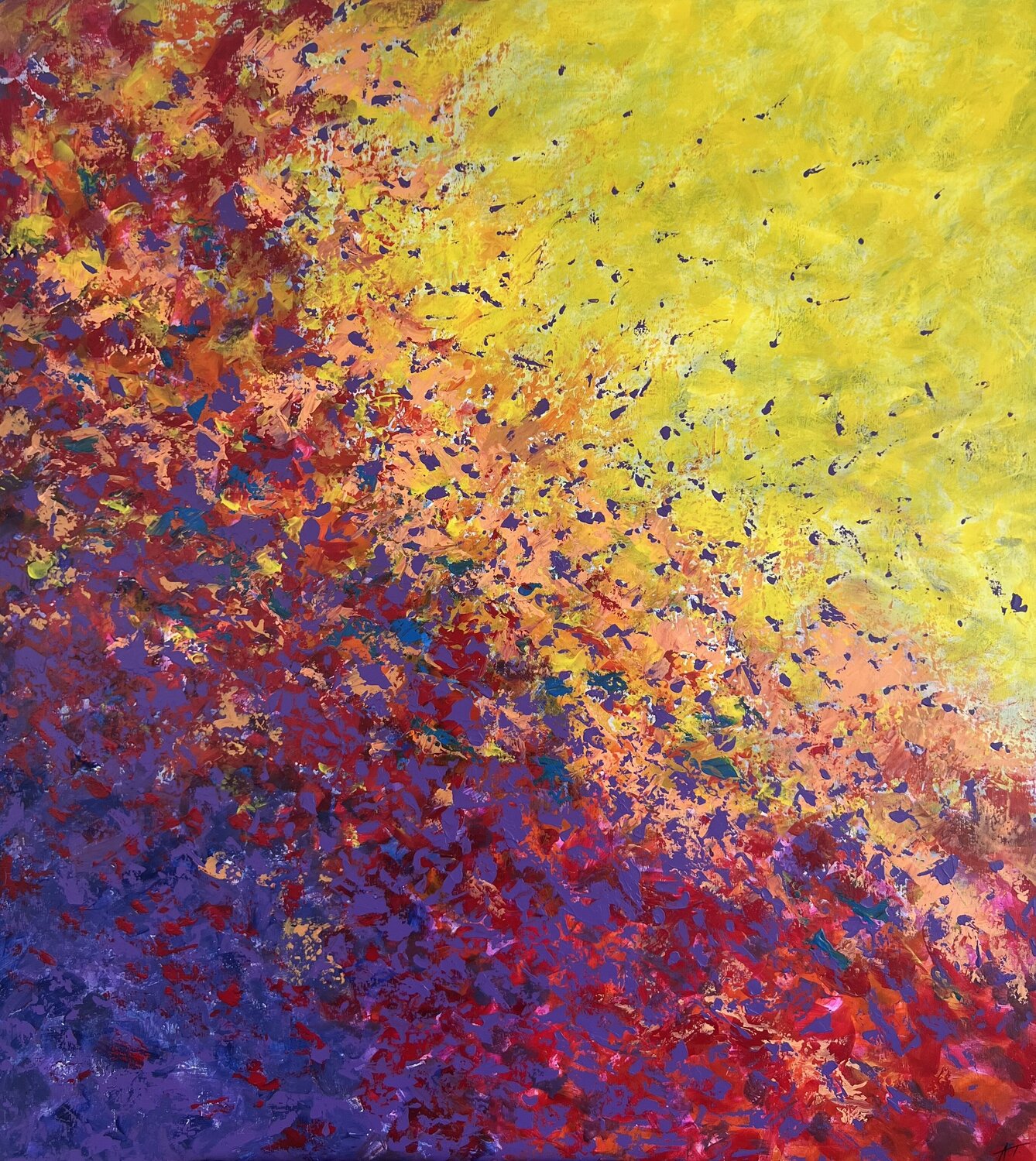 Breakthrough Aneta Tamuliene Original painting for sale
