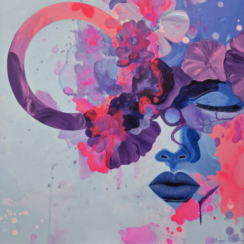 Bloom Within by Olya Enina, Painting for Sale on Select