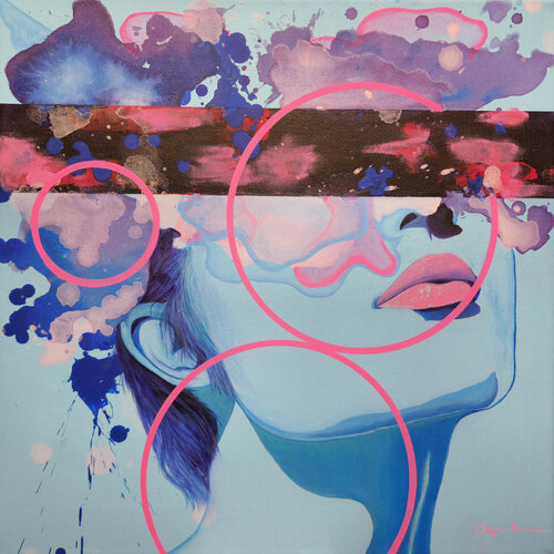 Veil of Vision by Olya Enina, Painting for Sale on Select