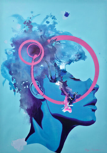 Mentally Loading… by Olya Enina, Painting for Sale on Select