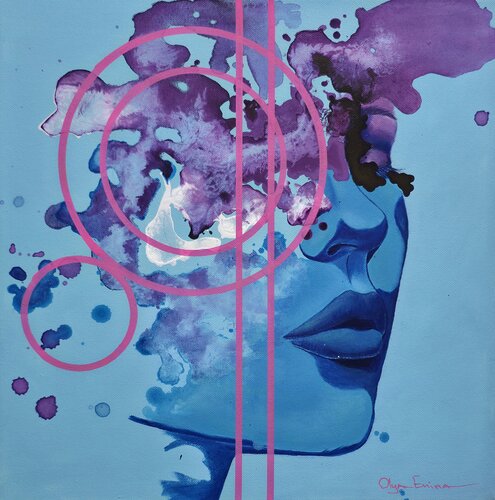 Thinking Is a Slow Sport by Olya Enina, Painting for Sale on Select