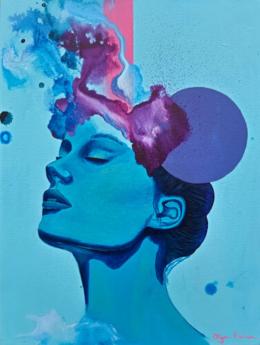 Say Less. Feel More. by Olya Enina, Painting for Sale on Select