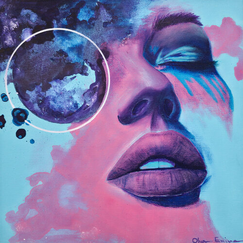 In Her Head by Olya Enina, Painting for Sale on Select