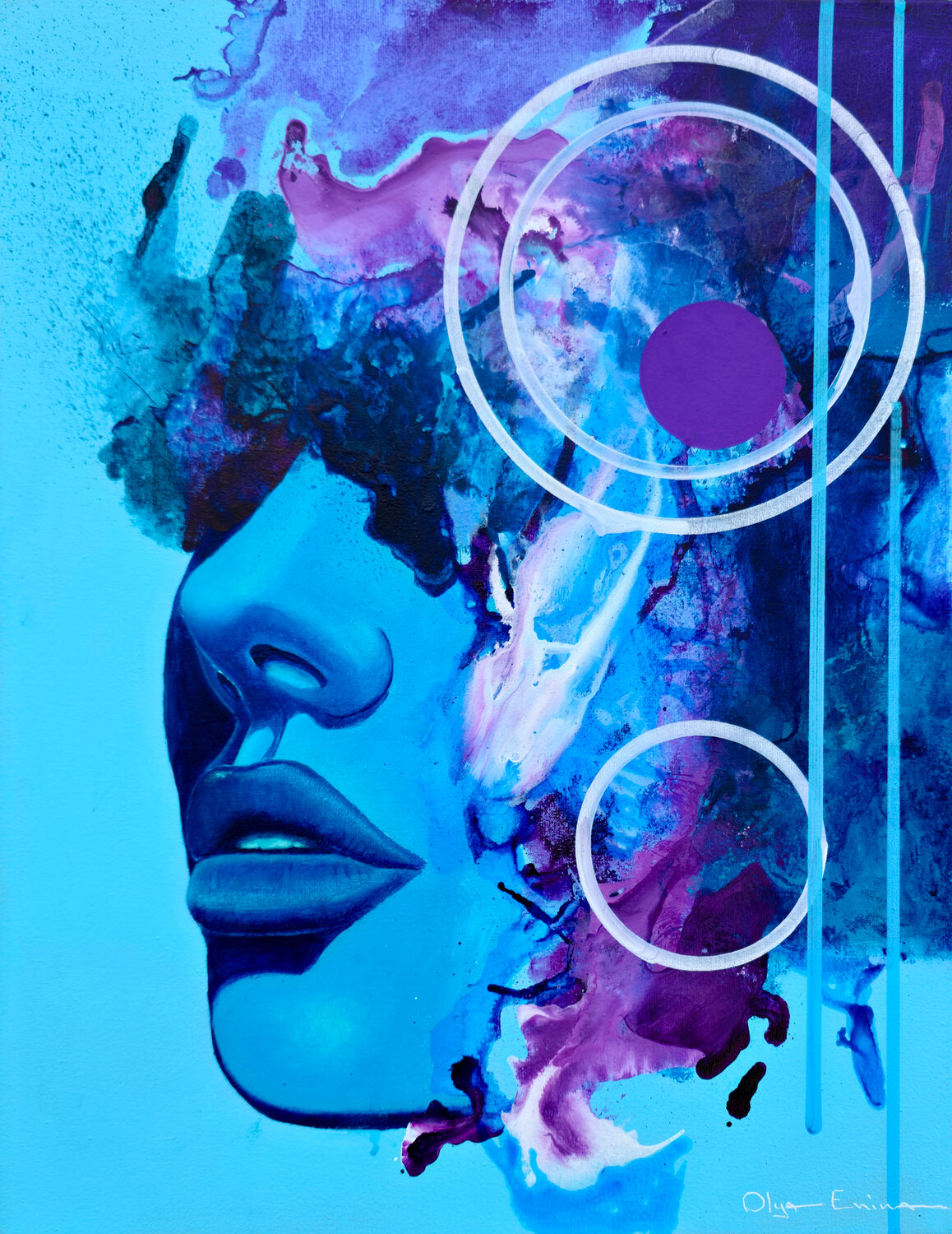 Minimal Outside, Maximal Inside Olya Enina Original painting for sale
