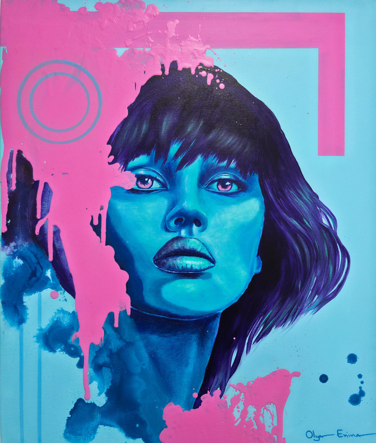 She is the Contrast Olya Enina Original painting for sale