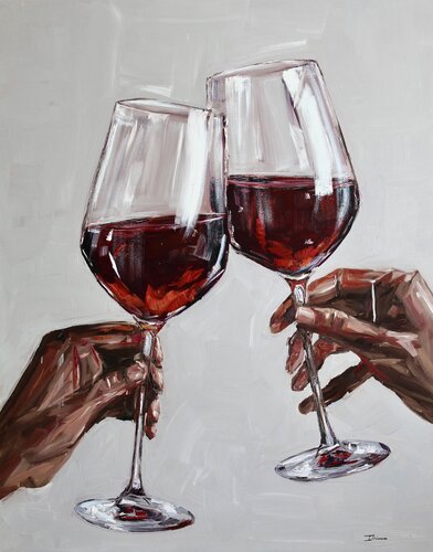 The Toast by Liza Illichmann, Painting for Sale on Select