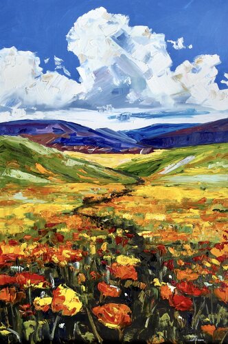 Sunny Valley by Liza Illichmann, Painting for Sale on Select