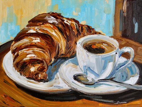 Breakfast in Paris by Liza Illichmann, Painting for Sale on Select