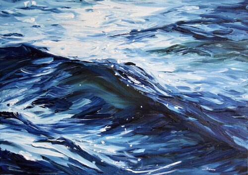 Deep Blue by Liza Illichmann, Painting for Sale on Select