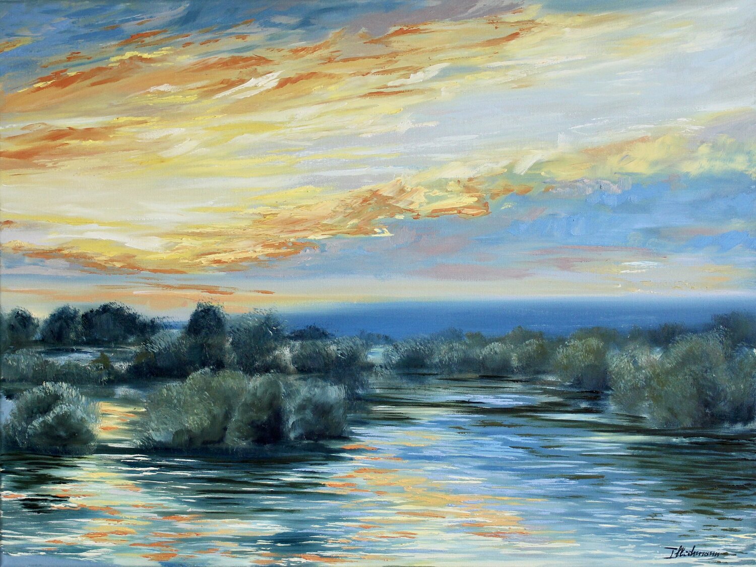 Glowing Evening Liza Illichmann Original painting for sale
