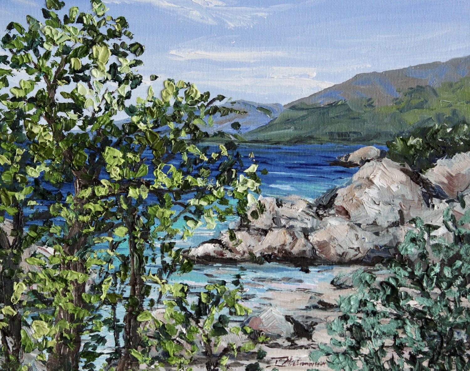The Quiet Bay Liza Illichmann Original painting for sale