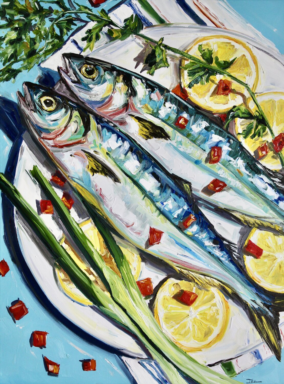 Catch of the Day Liza Illichmann Original painting for sale