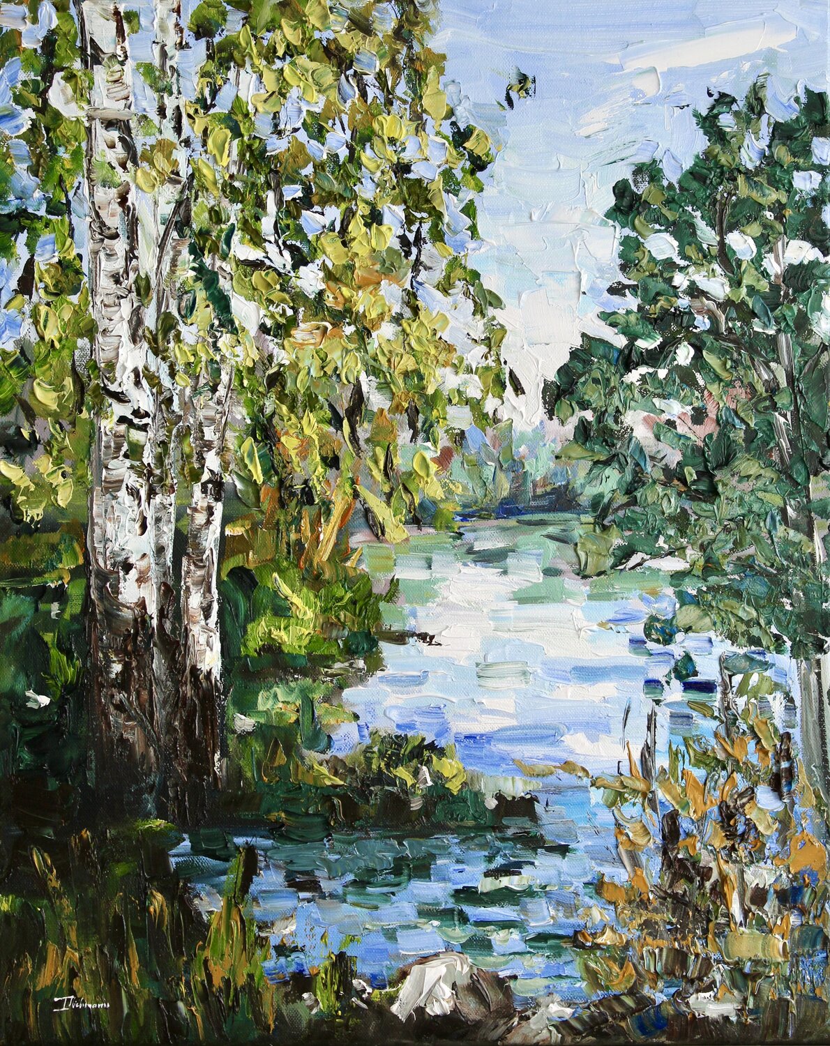 Late Summer in Westerwald Liza Illichmann Original painting for sale