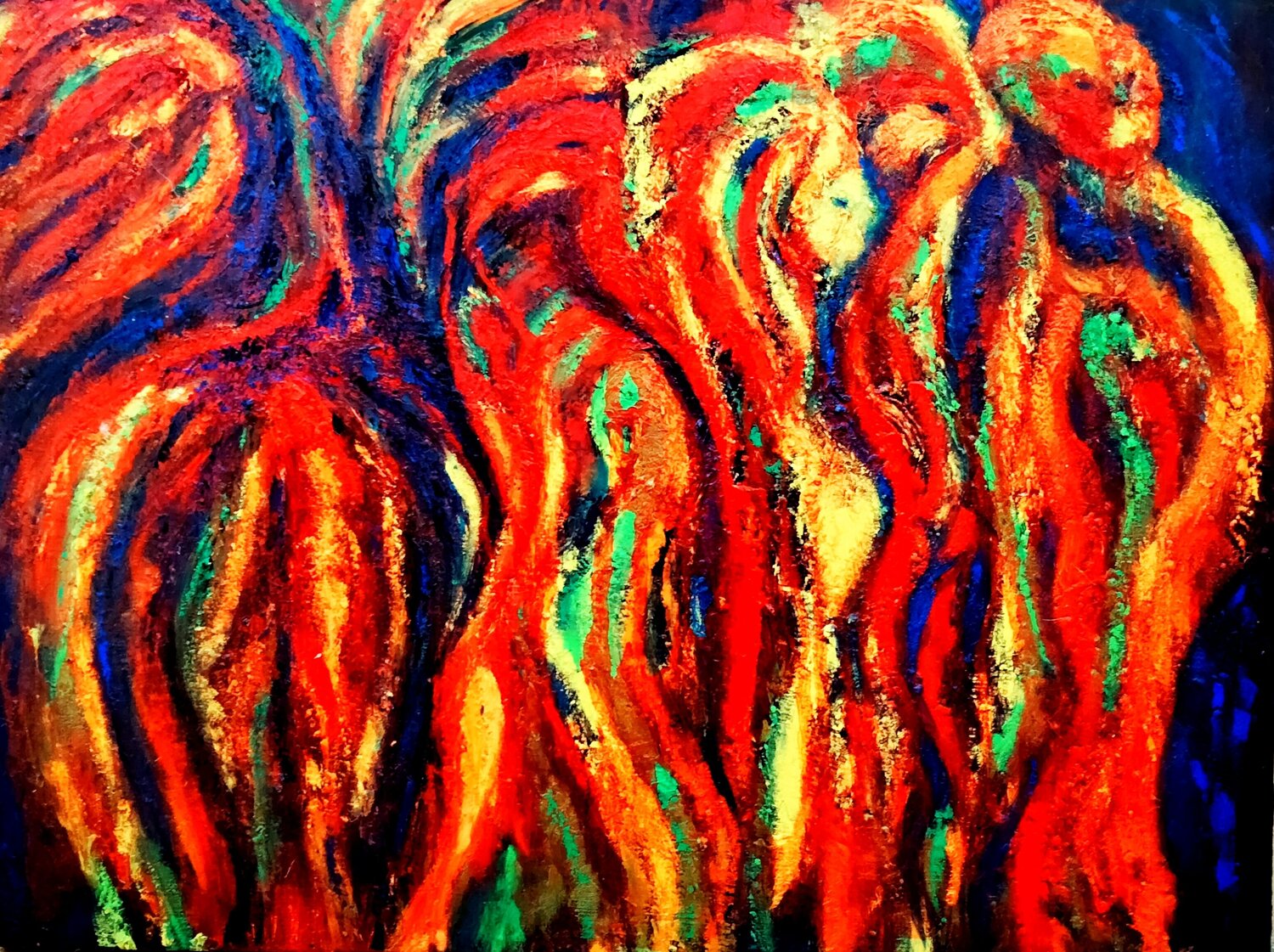 Earth Citizens Sally Churcher Original painting for sale
