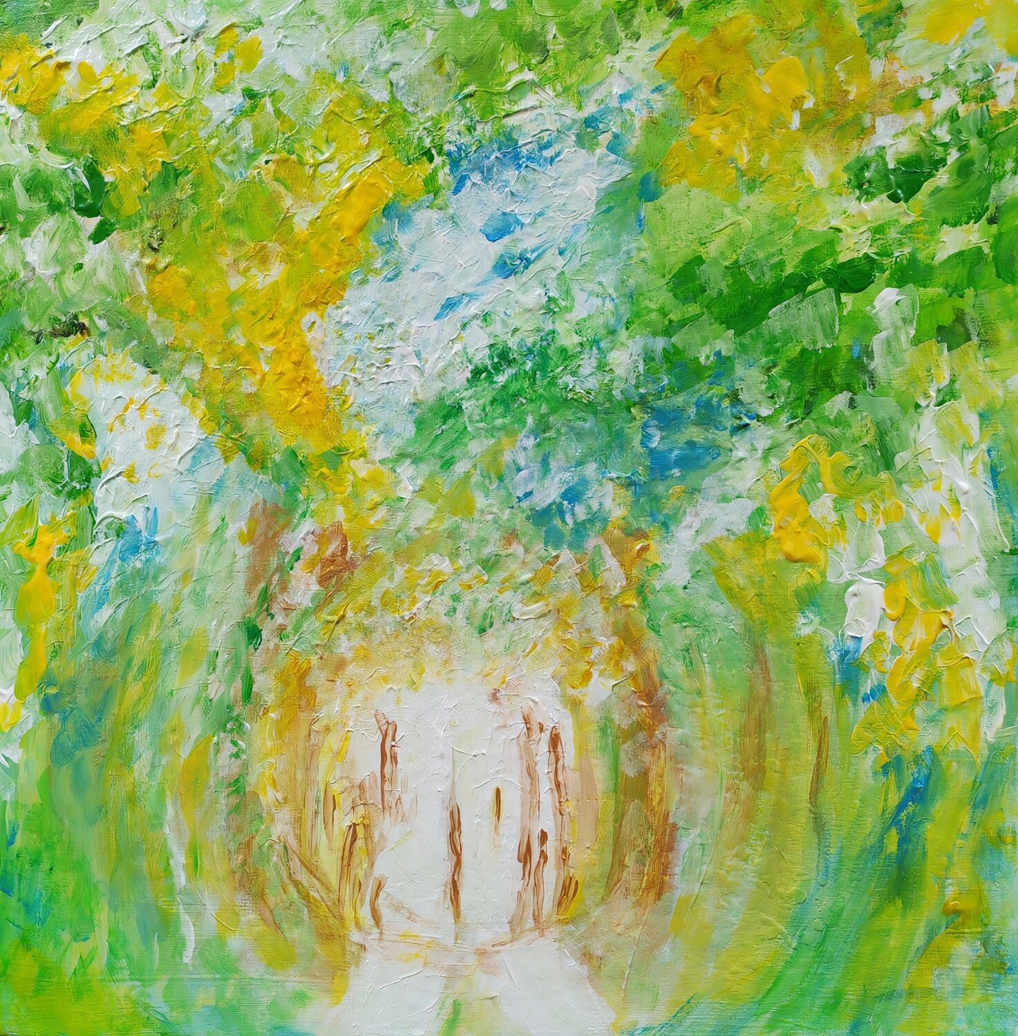 Into the forest Sally Churcher Original painting for sale