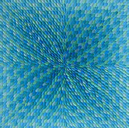Turquoise dreams (day) by Guzaliya Xavier, Painting for Sale on Select