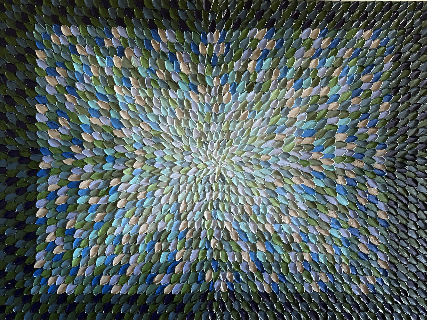 Emerald oasis Guzaliya Xavier Original painting for sale