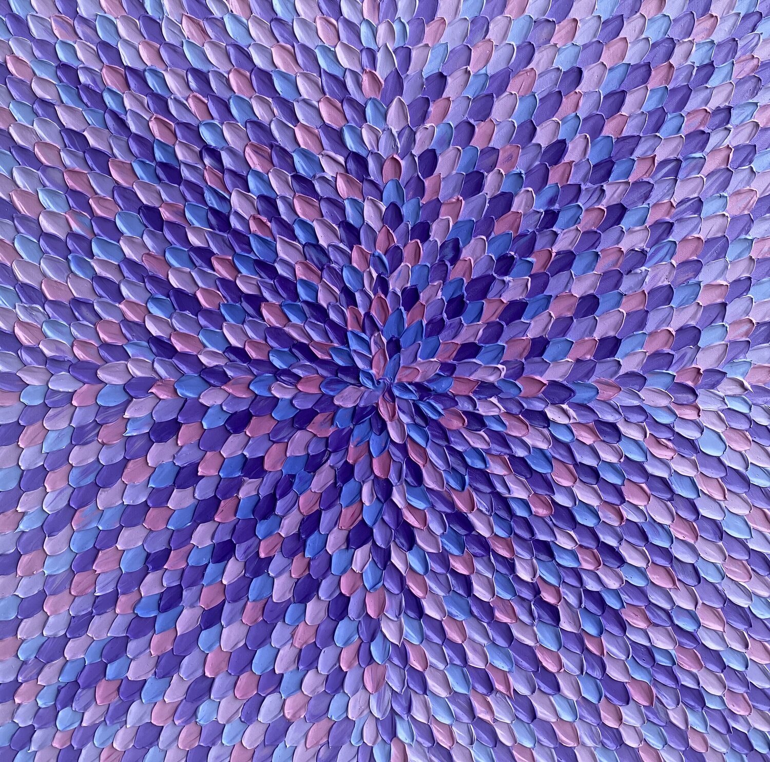 Purple dreams I Guzaliya Xavier Original painting for sale