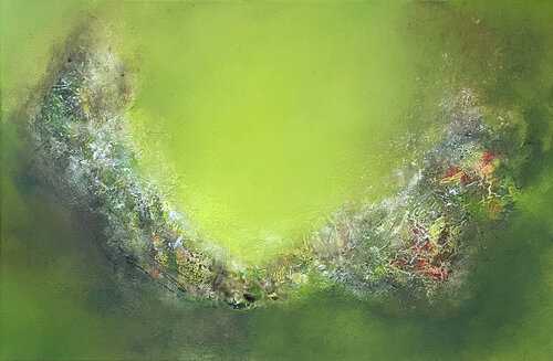 Emerald Hope by Mona Barbu, Painting for Sale on Select