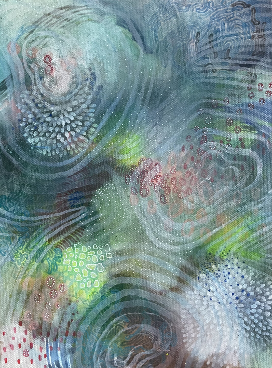 What remains visible Mona Barbu Original painting for sale