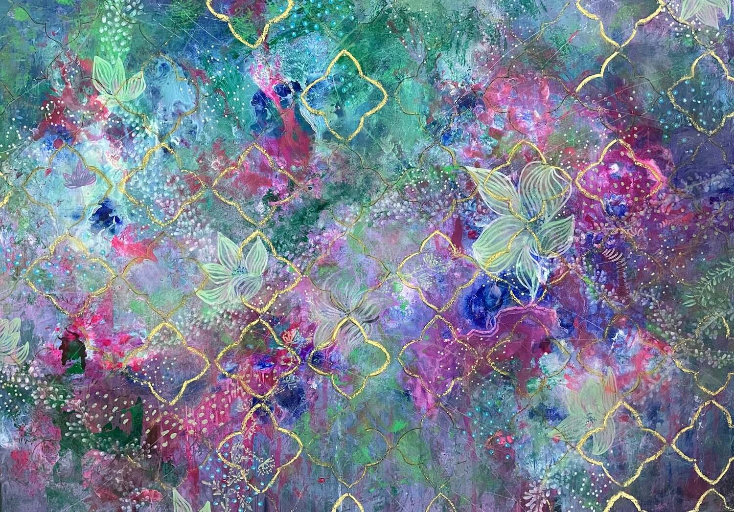 Not everything at first glance Mona Barbu Original painting for sale
