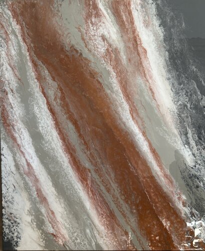 Copper — Bronze and Terracotta Abstract, 120 cm by Kseniia Turik, Painting for Sale on Select