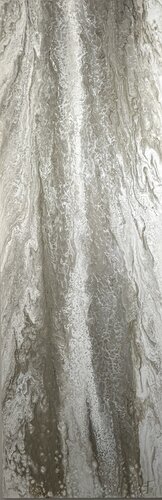 Voile (Single Panel) — Neutral Beige Grey Abstract Painting by Kseniia Turik, Painting for Sale on Select