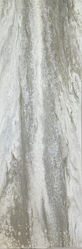 Voile (Single Panel) — Neutral Beige Grey Abstract Painting by Kseniia Turik, Painting for Sale on Select