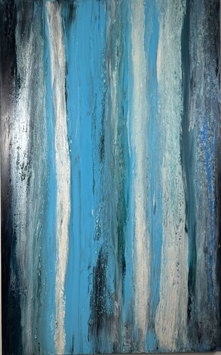 Ocean Deep : Mineral Strata by Kseniia Turik, Painting for Sale on Select