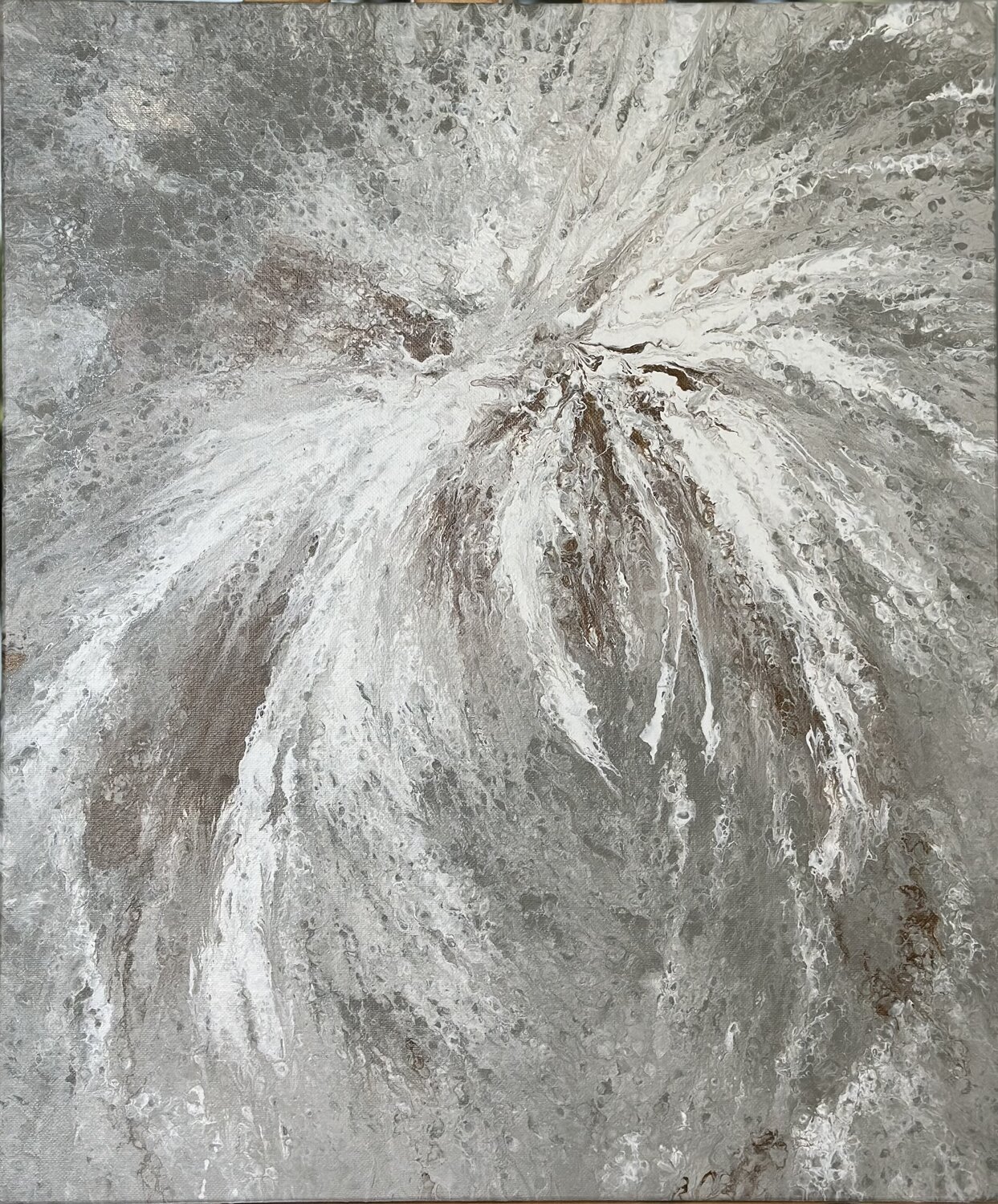 White Lotus Kseniia Turik Original painting for sale