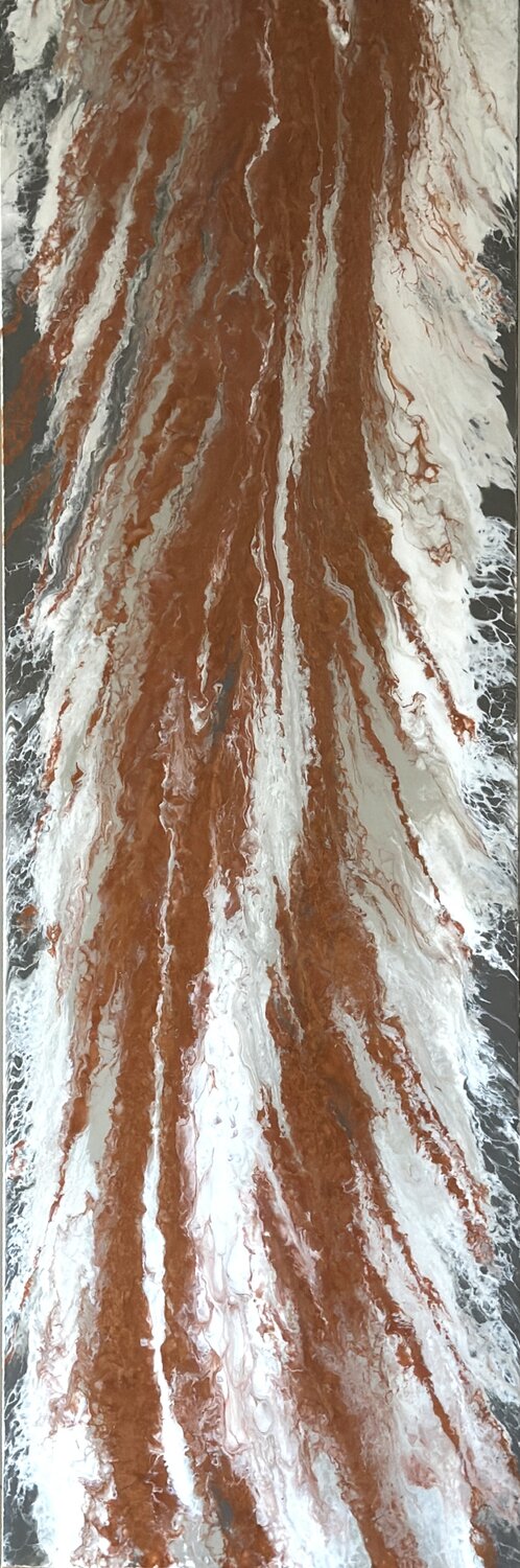 One panel "Sillage dyptich" Kseniia Turik Original painting for sale