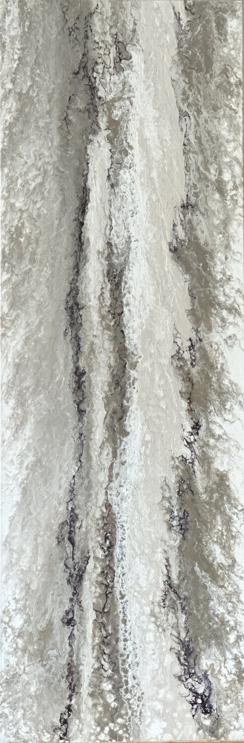 2 panel from Diptych "Lithic Drift" Kseniia Turik Original painting for sale