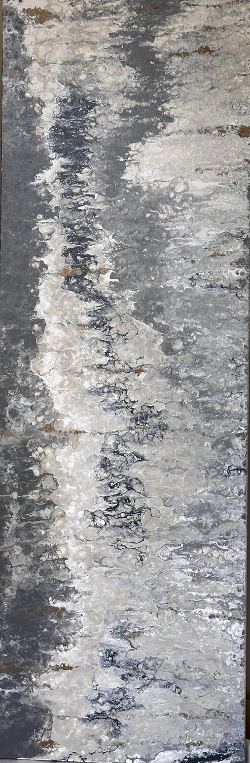 Diptych Vestige 1 panel Kseniia Turik Original painting for sale