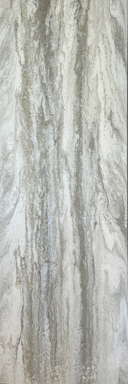 Voile ( Panel Two) — Neutral Beige Grey Abstract Painting Kseniia Turik Original painting for sale
