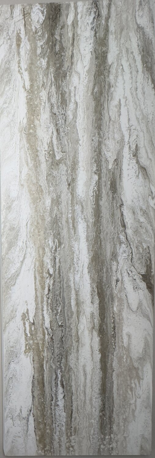 Voile ( Panel Two) — Neutral Beige Grey Abstract Painting Kseniia Turik Original painting for sale