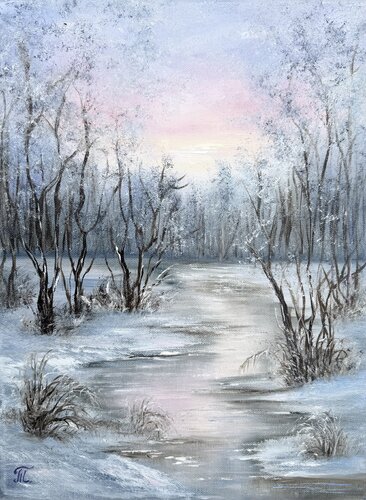 Frosty morning by Tanja Frost, Painting for Sale on Select