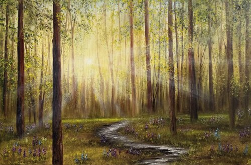 Spring Forest by Tanja Frost, Painting for Sale on Select