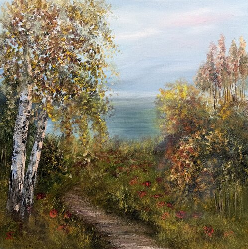 Friendly path by Tanja Frost, Painting for Sale on Select