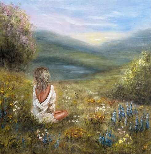 Where Silence Blooms by Tanja Frost, Painting for Sale on Select