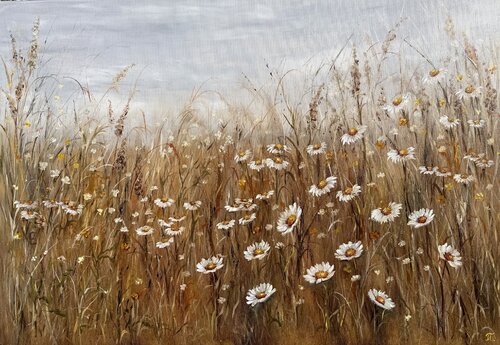 Golden Silence by Tanja Frost, Painting for Sale on Select