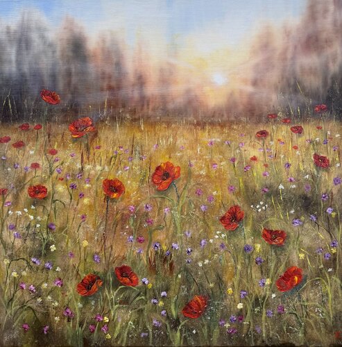 Softly Into Evening by Tanja Frost, Painting for Sale on Select