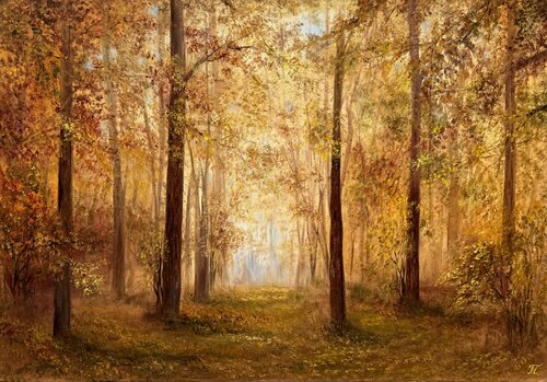 Forest Inspiration by Tanja Frost, Painting for Sale on Select