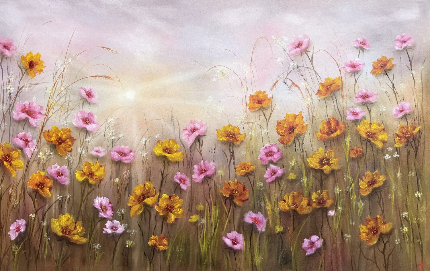 Soft Harmony - Floral Symphony collection Tanja Frost Original painting for sale