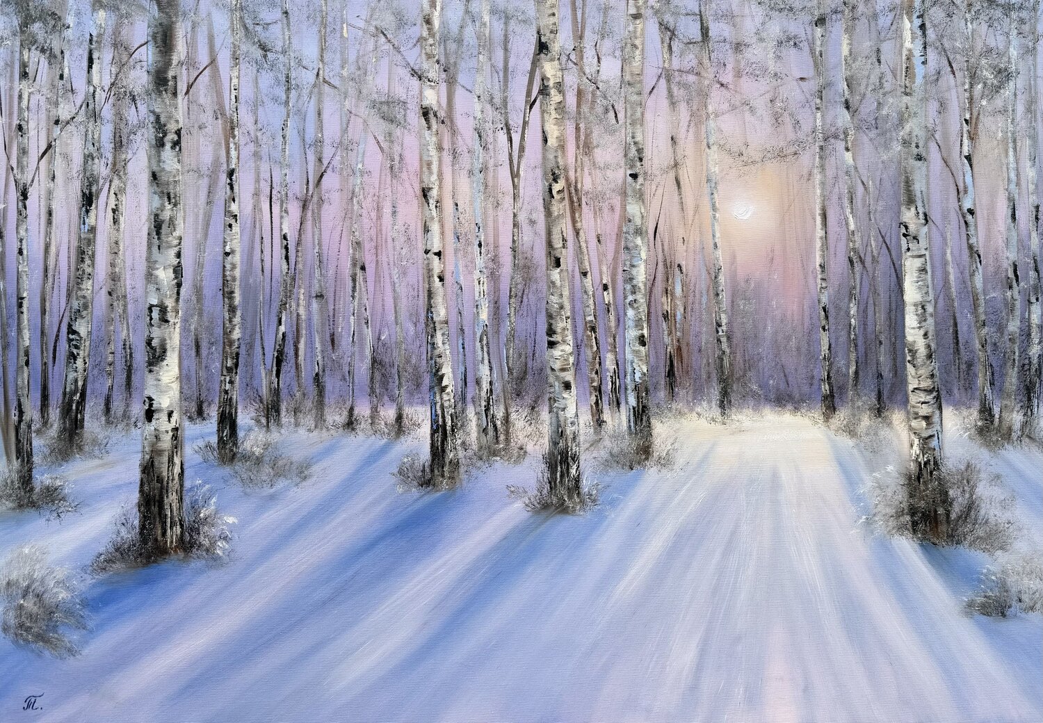 Silent Embrace Tanja Frost Original painting for sale