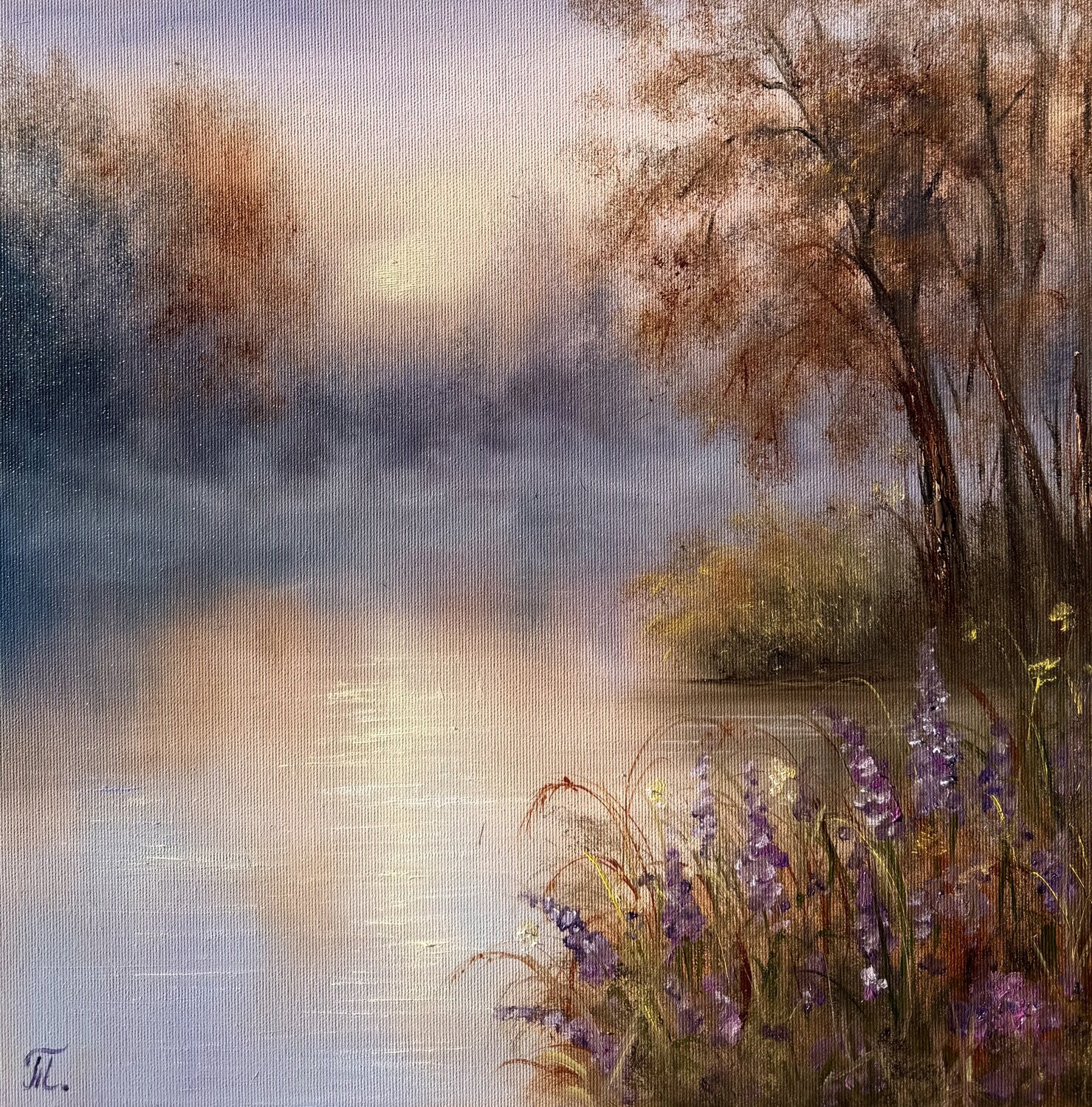 Misty Morning Tanja Frost Original painting for sale