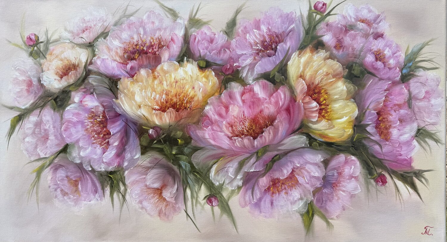 Love in Bloom Tanja Frost Original painting for sale